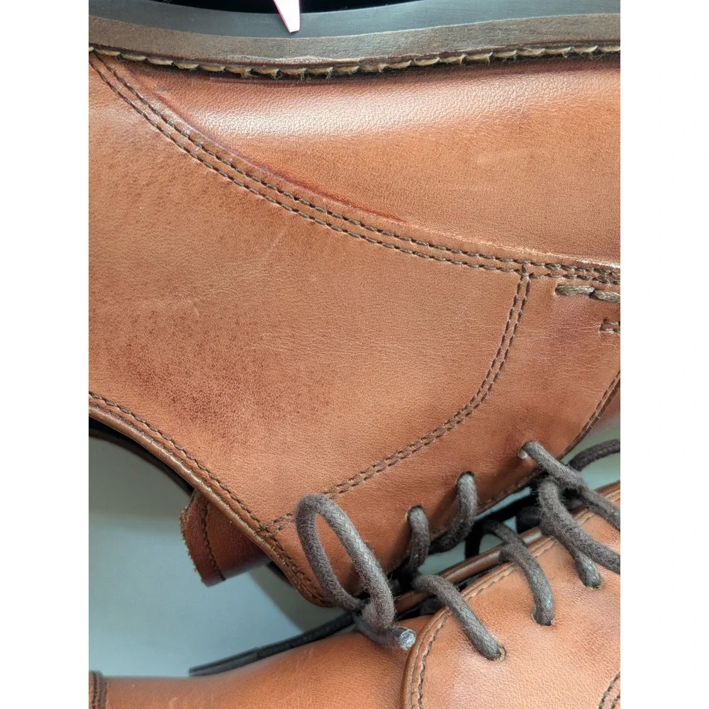 Cole Haan Mens Lenox Hill Cap Ox British Tan Leather Dress Shoes C11632 Size 8 M